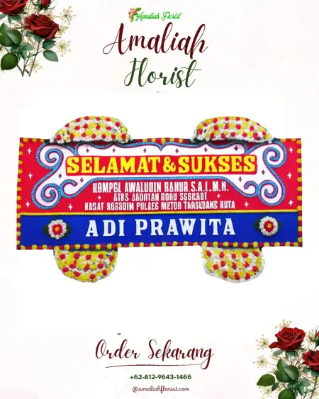 Papan Bunga Ucapan Selamat Simirik